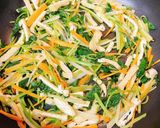 根みつばのごま油炒め作り方2写真