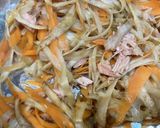ごぼうとシーチキンのバルサミコ酢炒め作り方4写真