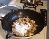 豚肉と白菜のクリームパスタ作り方4写真