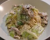 豚肉と白菜のクリームパスタ作り方8写真