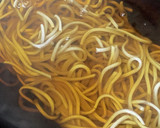 ネギと鰹節たっぷりの温かい簡単そば作り方2写真