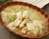 鶏肉と白菜のにんにく味噌あんかけ作り方6写真