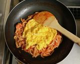 超簡単☆背徳のオムレツ風ナポリタンうどん作り方7写真