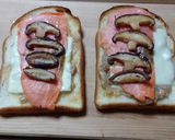 ヨウサマの減塩椎茸とサーモンのトースト作り方5写真