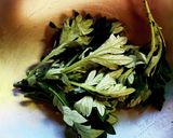 【スープ食】秋のよもぎで緑なスープ作り方1写真