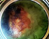 【スープ食】秋のよもぎで緑なスープ作り方7写真