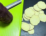 揚げないさつまいもチップス作り方1写真
