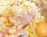 簡単!ふわふわ鶏つみれとコーンの揚げ団子作り方2写真