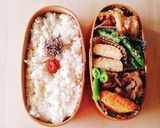 弁当★毎日記録★牛しぐれ煮とホタテバター作り方1写真