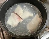 鯛のアラのお味噌汁作り方2写真