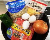 簡単！手抜き！キムチ野菜炒めオムレツ作り方1写真