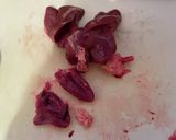 鶏レバーのしょうが煮作り方1写真