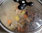 根菜ときのこの豆乳味噌スープ作り方3写真