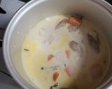 根菜ときのこの豆乳味噌スープ作り方4写真