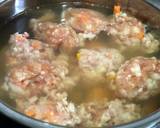 ふぁふぁ肉団子でほっこり味噌汁♡作り方3写真