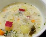え？湯豆腐のリメイク!?ミルクスープ作り方6写真