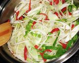味付きレバーの野菜炒め、バージョンアップ作り方4写真