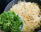 干しエビ&明太子のパスタ作り方7写真