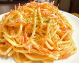 干しエビ&明太子のパスタ作り方9写真