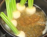 料亭風3色味噌汁⭐蕪にほうれん草ペースト作り方3写真