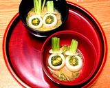 料亭風3色味噌汁⭐蕪にほうれん草ペースト作り方9写真