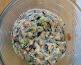 豆腐と鶏ひき肉の甘～い五目巾着煮作り方4写真