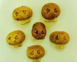 ガイコツきのこサラダ★ハロウィンおばけ作り方4写真