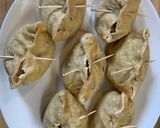 豆腐と鶏ひき肉の甘～い五目巾着煮作り方5写真