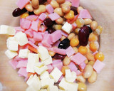 【簡単】デリ風かぼちゃと豆サラダ作り方4写真