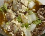 白菜と豚肉と豆腐の甘辛煮作り方5写真