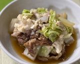 白菜と豚肉と豆腐の甘辛煮作り方6写真