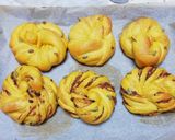 【全粒粉配合】かぼちゃパン(ホエー入り)作り方15写真