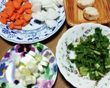 野菜とエビつみれの味噌汁作り方3写真