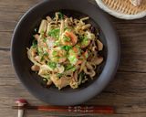 プロの技で！きのことエビの香港炒ビーフン作り方10写真