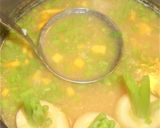 料亭風3色味噌汁⭐蕪にほうれん草ペースト作り方8写真