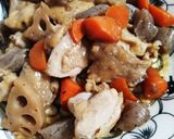 簡単♪れんこんと鶏肉の照り炒め作り方6写真