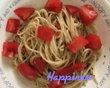 トマトとナッツのインスタントパスタ作り方3写真