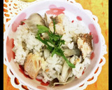 鮭ときのこの簡単炊き込みご飯作り方5写真