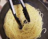 フライパンのみ☆たらこクリームパスタ作り方4写真