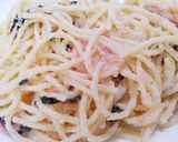 フライパンのみ☆たらこクリームパスタ作り方7写真