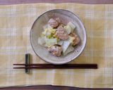 豚こま団子と白菜のあんかけ作り方8写真