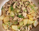 ♡豚肉と大根の甘辛煮♡作り方5写真