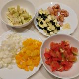 夏野菜のミネストローネ☆トマト缶不使用作り方1写真