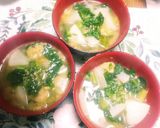 冬野菜❕あったまる❄✨☀✨かぶの味噌汁☺作り方5写真