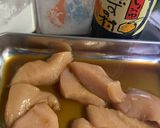 油少なめ、柔らか胸肉ソテー定食☆作り方1写真