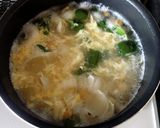 百合根と卵の中華スープ作り方7写真