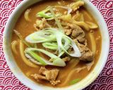 肉カレー南蛮うどん♪作り方1写真