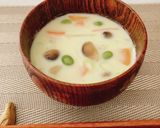 枝豆香る♪ ずんだミルクのほっこり味噌汁作り方4写真