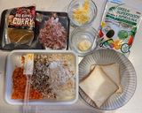 スピルリナマヨのキーマカレーピザトースト作り方1写真