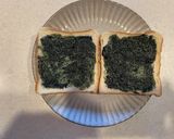 スピルリナマヨのキーマカレーピザトースト作り方5写真